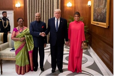 Donald Trump and First Lady Melania Attend State Banquet Hosted by President Kovind