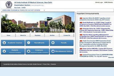 AIIMS MBBS Entrance Results 2017 Declared Today. Check Your Grades on aiimsexams.org