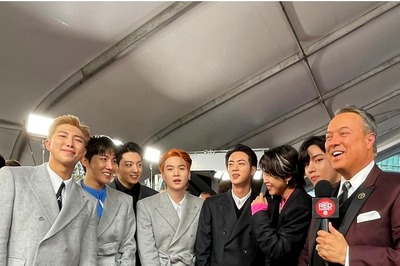 Watch How Grammy-Nominated K-Pop Group BTS Helped Reporter After He Tripped On The Red Carpet