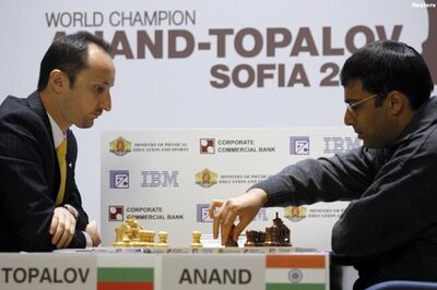 World Chess: Anand leads, game five drawn