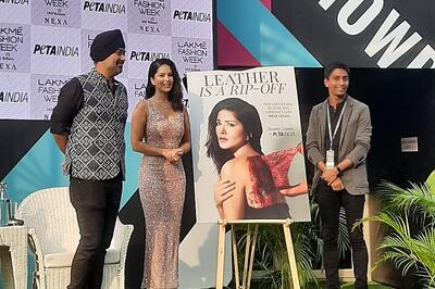 Sunny Leone Releases Powerful New  Campaign with PETA for Vegan Fashion at LFW