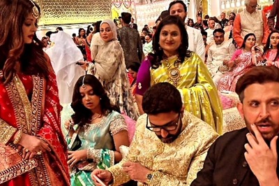 Aishwarya Rai Seen With Abhishek Bachchan at Ambani Wedding After Separate Arrivals, Photo Goes Viral