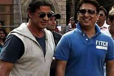 Stallone to promote Kambakht Ishq | Pics