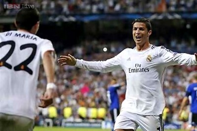 Real Madrid win thanks to Ronaldo and Di Maria doubles