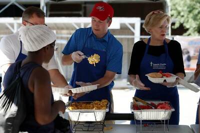Trump’s Supreme Court Nominee Dishes Out Mac ‘n’ Cheese to the Homeless
