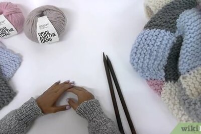 How to Knit a Patchwork Blanket