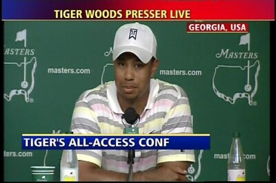 Woods meets media, admits he 'acted terribly'
