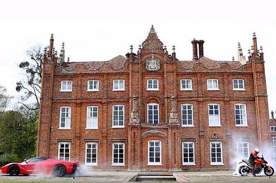 La Ferrari and KTM SuperDuke 1290 Go Head to Head in a Tug of War