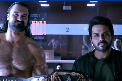 Karthi And John Abraham Team Up With Wrestler Drew McIntyre For WWE Promo