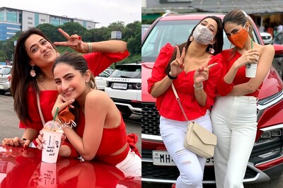 Shweta Tiwari and Daughter Palak Look Glamorous As They Twin in Red for Actress' 40th Birthday