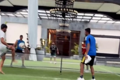 Rishabh Pant, Jurel, Ashwin & Others Play Footvolley at Team Hotel as Rain Washes Away Day 2 of Kanpur Test: WATCH