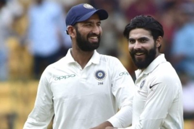 Cheteshwar Pujara, Ravindra Jadeja Felicitated by Saurashtra Cricket Association