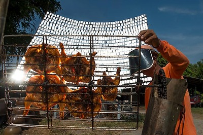 Flame it on The Sunshine: Thai Solar Chicken a Hot Hit