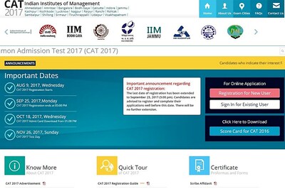 CAT 2017: IIM Lucknow Extends Online Registration Till September 25th