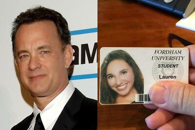 Tom Hanks uses his 10.4 million Twitter followers to help a student find college ID