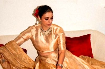 Tabu Looks Stunning In Golden Lehenga, Shares New Photo Ahead of Crew Release, See Here