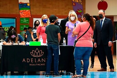 First Lady, Second Gentleman Push COVID-19 Shots In Arizona