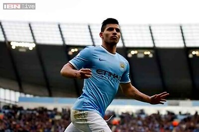 Manchester City striker Aguero could be out for eight weeks