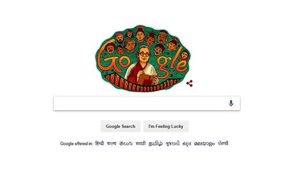 Google Honours Mahasweta Devi on 92nd Birth Anniversary