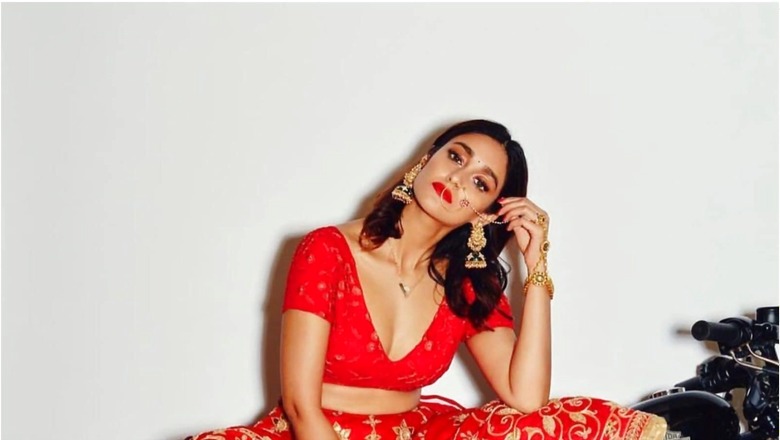Ileana D'Cruz Shows Her Badass Bridal Look in Red Lehenga and Black Boots