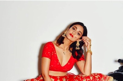 Ileana D'Cruz Shows Her Badass Bridal Look in Red Lehenga and Black Boots