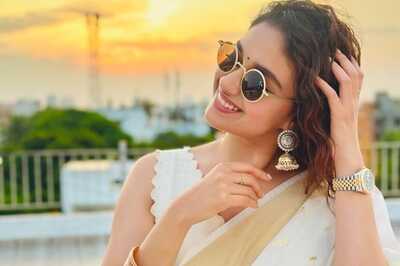 Keerthy Suresh’s Latest Lavender Ruffle Saree Look is Absolutely Stunning