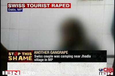 Swiss woman gangrape: MP Congress stages protests
