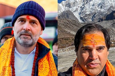 Rahul Gandhi Meets Varun Gandhi at Kedarnath