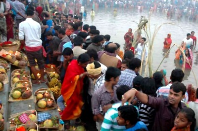 Chhath Puja Festival Begins in Bihar