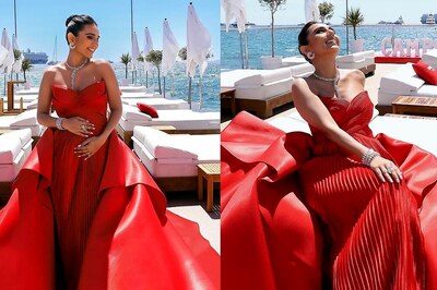 Roses Are Red And So Is Masoom Minawala’s Amit Aggarwal Gown On Day 2 Of Cannes, See Pics