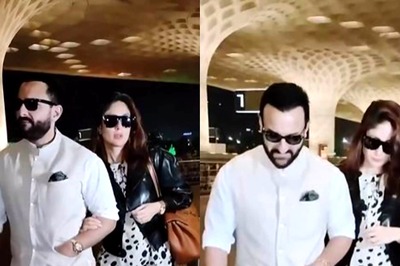 Kareena Kapoor Khan, Saif Ali Khan Make For a Stylish Couple as They Are Clicked At the Airport