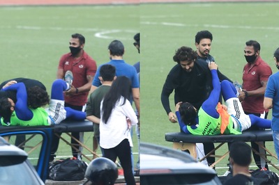 Ranveer Singh and Arjun Kapoor Are Hard to Miss During Their Football Match
