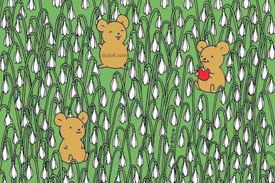 Optical Illusion: Can You Find Caterpillars In This Image With Rabbits?