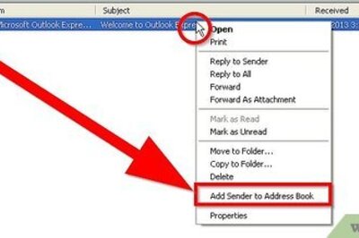 How to Add Addresses to Outlook Express Address Book