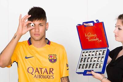 Wax Figure of Neymar Unveiled by Madame Tussauds