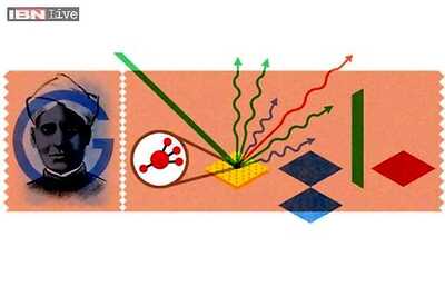 Google doodles physicist CV Raman's 125th birthday