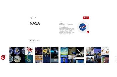 Now Follow NASA on Pinterest And GIPHY