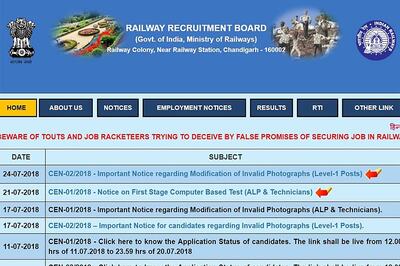 RRB Group D Recruitment 2018: Modify Invalid Photograph at rrbcdg.gov.in by July 28