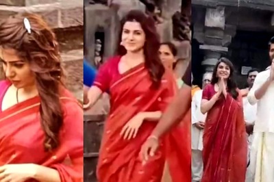 Samantha Decks Up as New Bride, Spotted at Temple with Vijay Deverakonda; Video Goes Viral