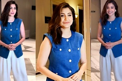 Anushka Sharma Turns Heads In Trendy Denim Waistcoat With White Trousers