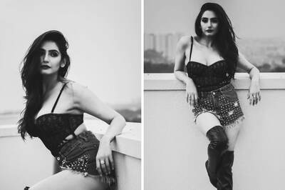 Ragini Dwivedi Looks Oh-so-hot In Bralette Top And Denim Shorts
