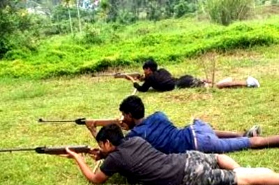 Visuals of Bajrang Dal Activists Training with Air Guns in Karnataka Go Viral, Draws Flak