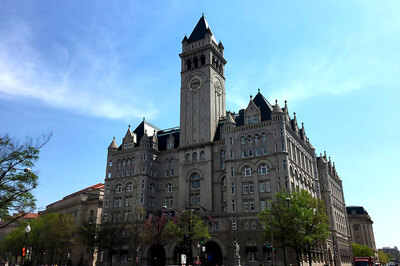 Clock Tower Over The Trump Hotel Reopens For Tours
