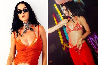 Katy Perry Steals The Show With Vibrant Orange Ensemble And Butterfly Necklace In Ibiza