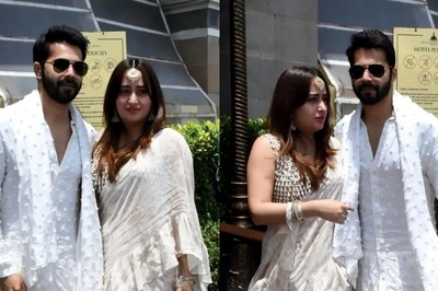 Varun Dhawan and Natasha Dalal Twin In White At Kunal Rawal and Arpita Mehta's Wedding; Pics