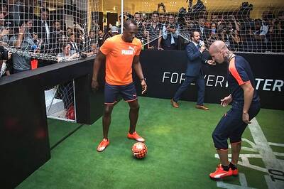 Usain Bolt Wants to be Among the Best Footballers in the World