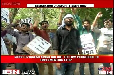 Students caught in confusion over DU admissions, VC's resignation