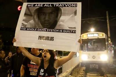 Trayvon Martin's parents lead protests over Zimmerman verdict