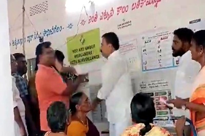 YSRCP MLA Shivakumar Slaps Voter At Andhra Polling Booth, He Hits Back | Video