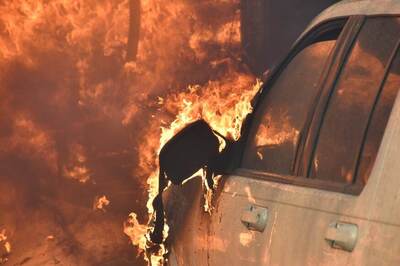 Wildfire Burns Homes, Winery in Los Angeles's Posh Bel-Air Neighborhood